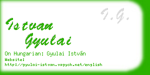 istvan gyulai business card